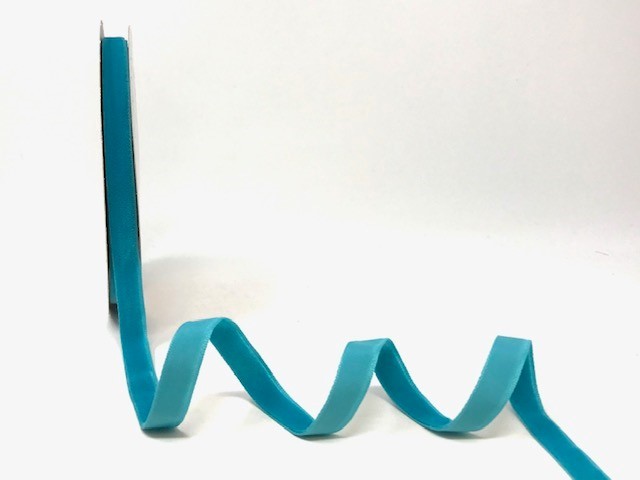 Bertie's Bows Turquoise Velvet Ribbon 10mm