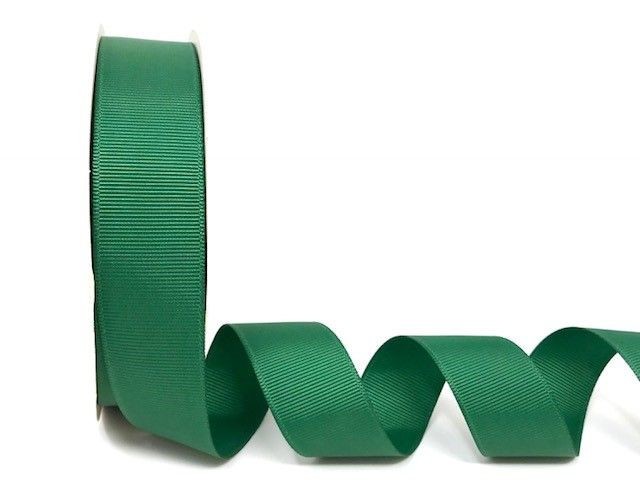 Bertie's Bows Forest Green Grosgrain Ribbon 25mm