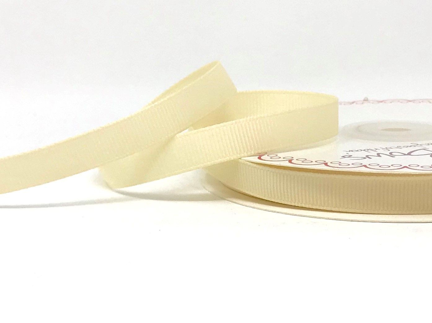 Bertie's Bows Ivory Grosgrain Ribbon 9mm