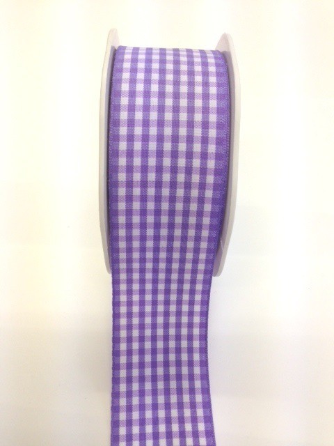 Vivant Lilac Gingham Ribbon 38mm