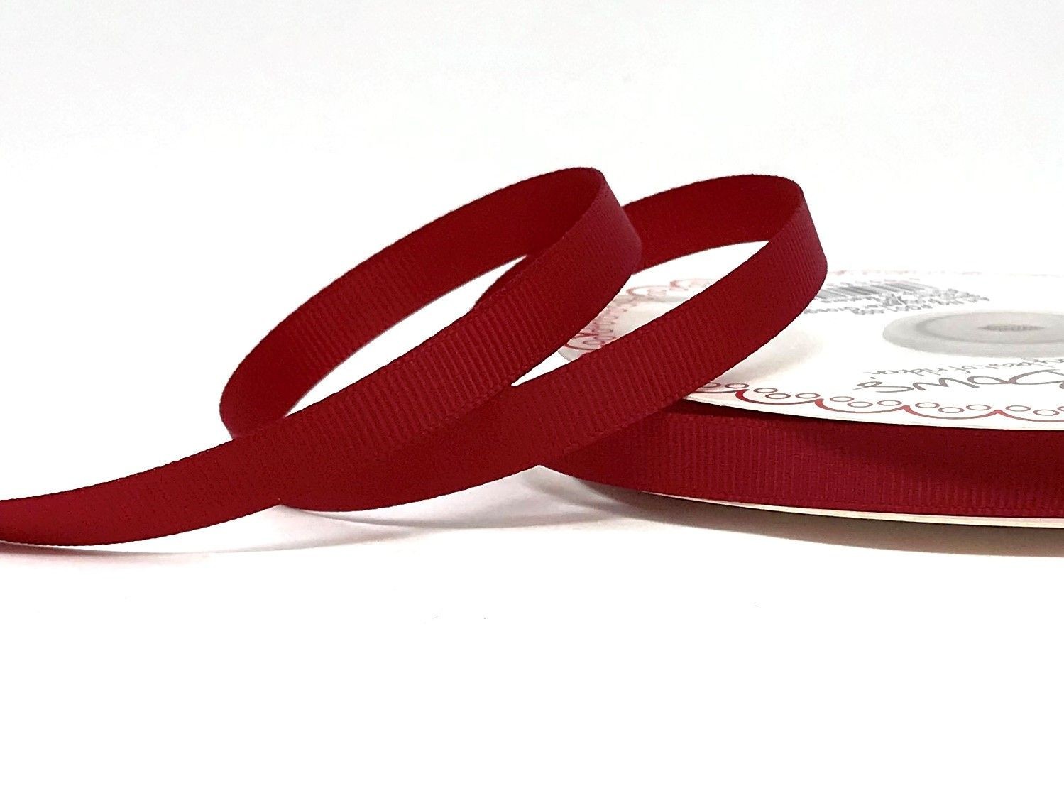Bertie's Bows Scarlet Red Grosgrain Ribbon 9mm