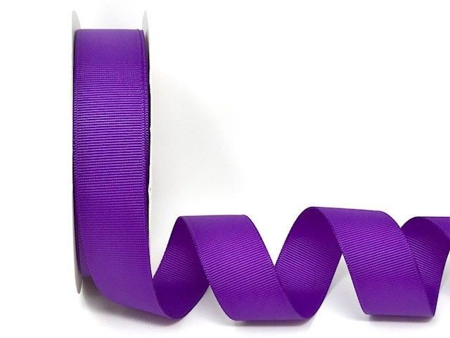 Bertie's Bows Purple Grosgrain Ribbon 25mm