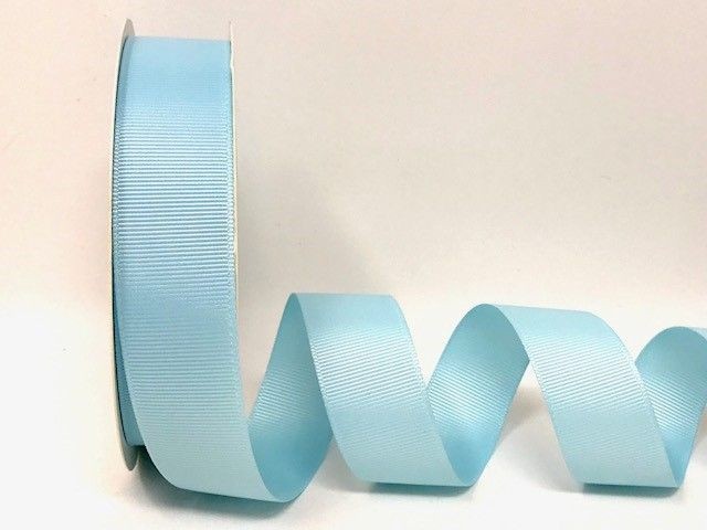 Bertie's Bows Light Blue Grosgrain Ribbon 25mm