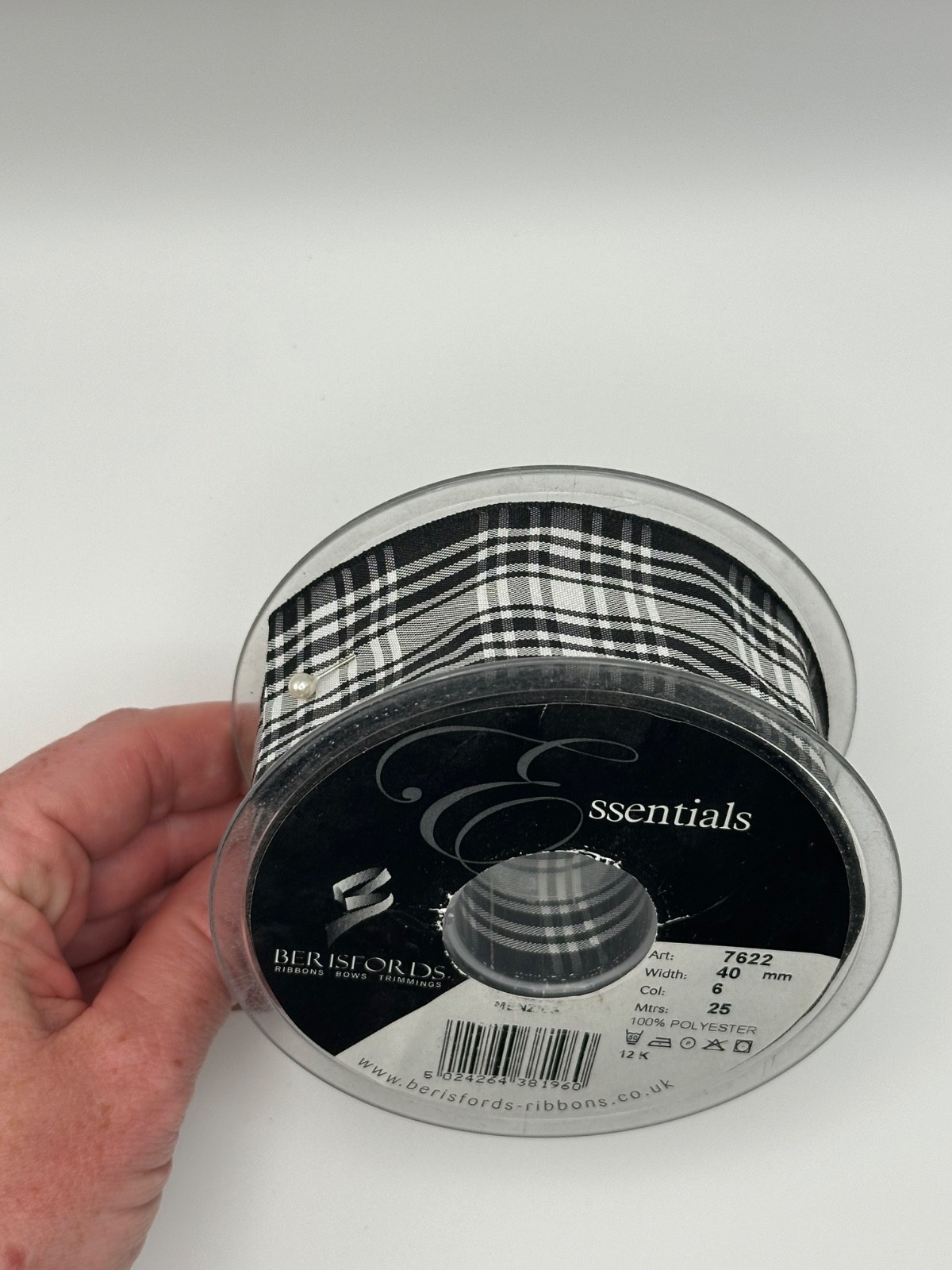 Berisfords Menzies Tartan Ribbon 40mm, photo 4 of 4